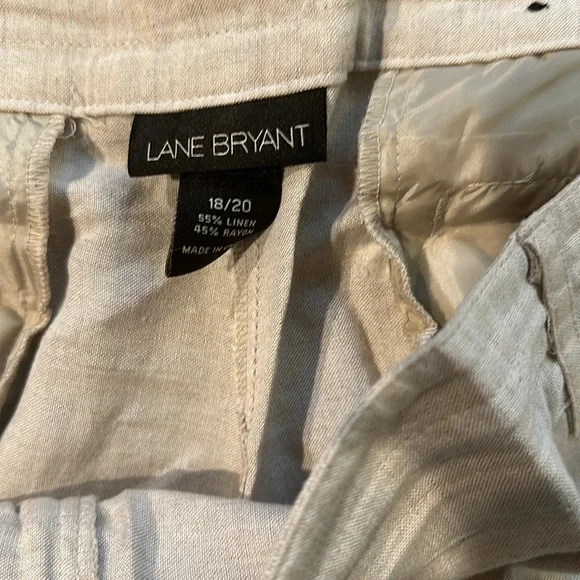NWOT lane Bryant linen wide leg pants - Picture 4 of 5